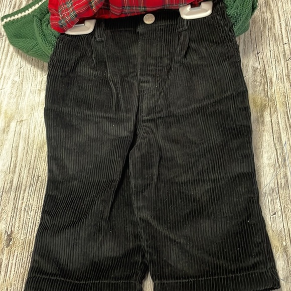 NWT! BT KIDS  3 Pc. Christmas Holiday . Boys Corduroy Pants/Sweater Set - Picture 3 of 5